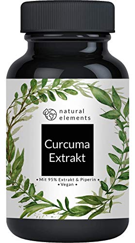 Curcuma Extrakt Kapseln - Hochdosiert aus 95% Extrakt - Laborgeprüft und hergestellt in Deutschland