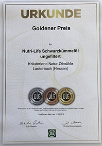 Kräuterland Schwarzkümmelöl, kaltgepresst / 1000ml / Made in Germany