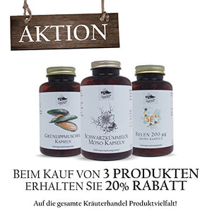 Schwarzkümmelöl Kapseln, 400 Kapseln/ 1000 mg pro Portion / mit Vitamin E - Made in Germany